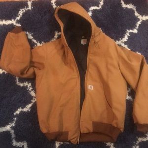 Carhartt zip up jacket with hood!